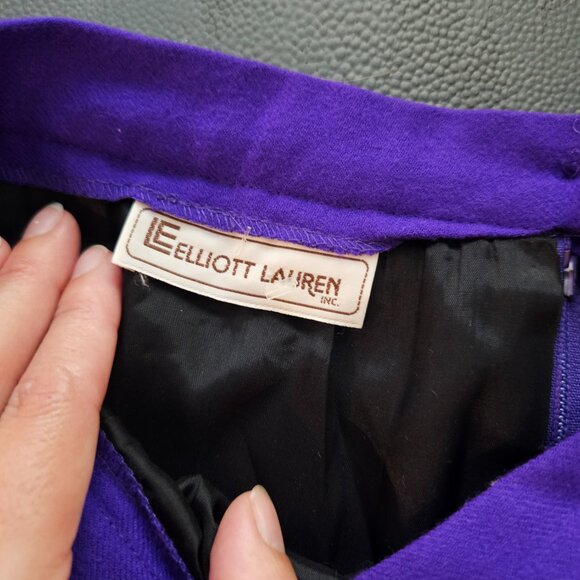 Vintage Elliot Lauren Purple Skirt - Picture 4 of 7